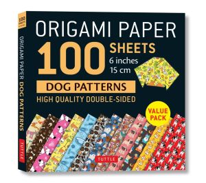 Origami Paper 100 sheets Dog Patterns  (15 cm)