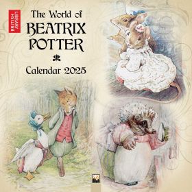 British Library: Beatrix Potter Wall Calendar 2025 (Art Calendar) 