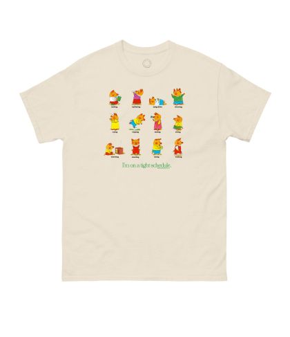 Richard Scarry Tight Schedule Unisex T-Shirt X-Large