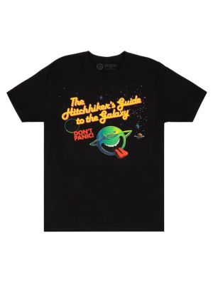 The Hitchhiker`s Guide to the Galaxy (Black) Unisex T-Shirt X-Large