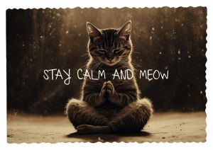 Картички Inkognito Pq Stay calm and meow 10461